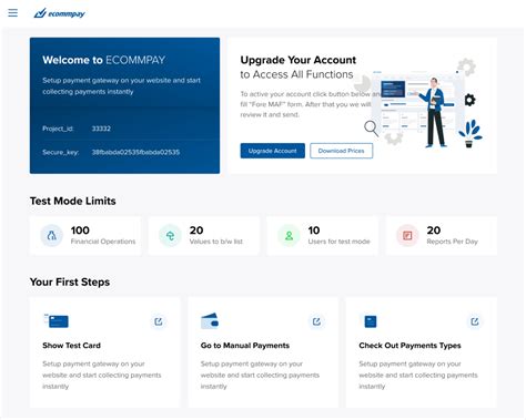 ecommpay dashboard.